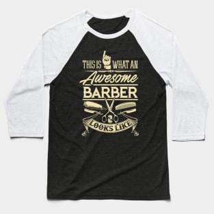 Barber Hairdresser Hairstylist Barbershop Baseball T-Shirt